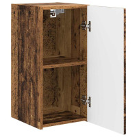 Produktbild för TV Vägghylla 2 pcs Gammalt trä 30 x 31 x 60 cm Konstruerat trä