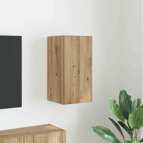 vidaXL TV Vägghylla 30 x 31 x 60 cm Artisan Ek Konstruerat trä