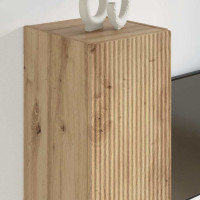 Produktbild för TV Vägghylla 30 x 31 x 60 cm Artisan Ek Konstruerat trä