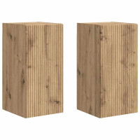 Produktbild för TV Vägghylla 2 pcs Artisan Ek Konstruerat trä