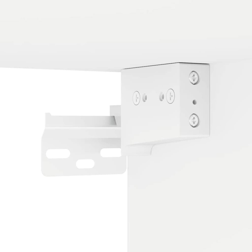 Produktbild för TV Vägghylla 2 pcs Vit 30 x 31 x 80 cm Konstruerat trä
