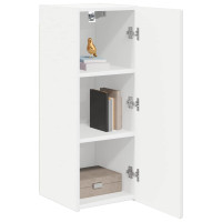 Produktbild för TV Vägghylla 2 pcs Vit 30 x 31 x 80 cm Konstruerat trä