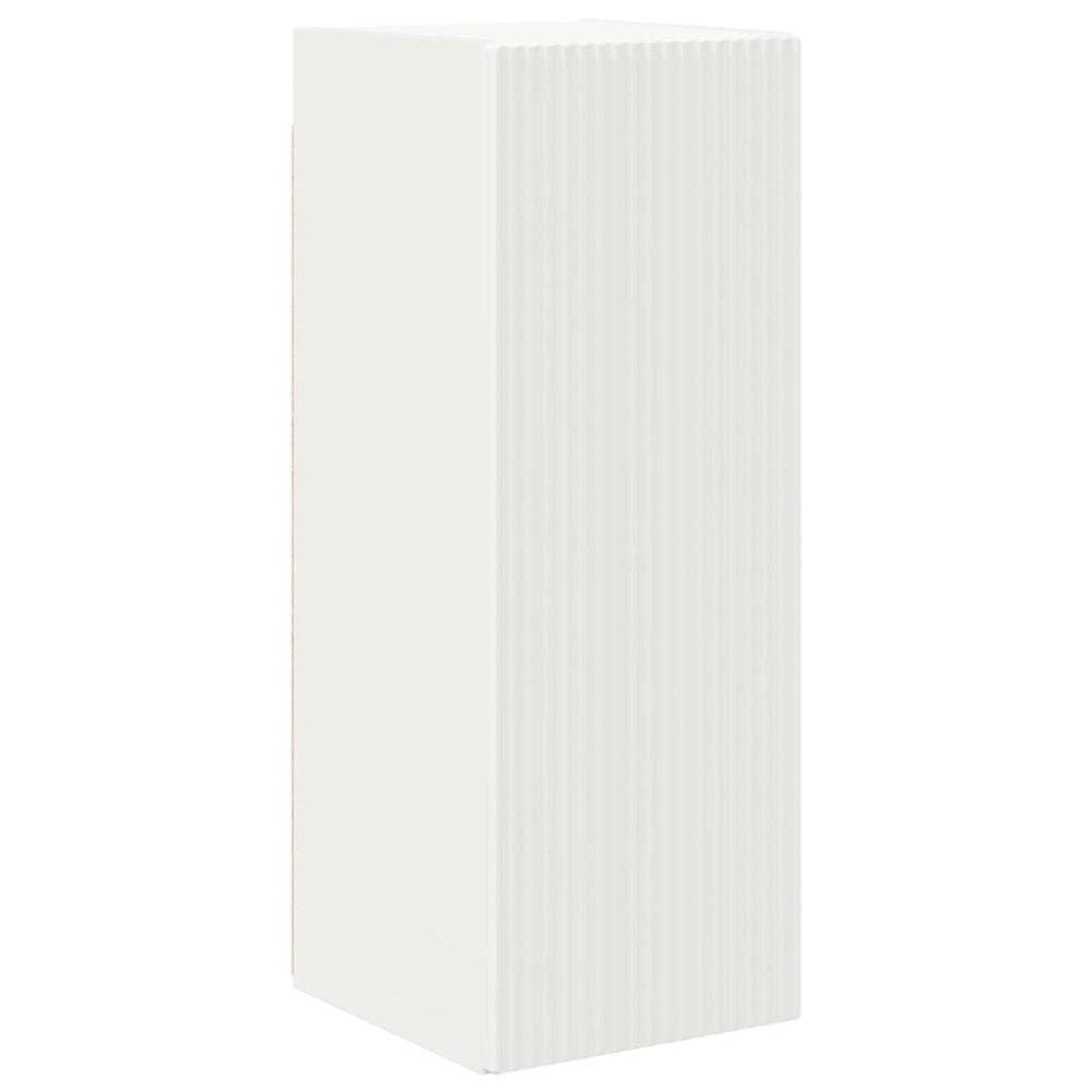 Produktbild för TV Vägghylla 2 pcs Vit 30 x 31 x 80 cm Konstruerat trä