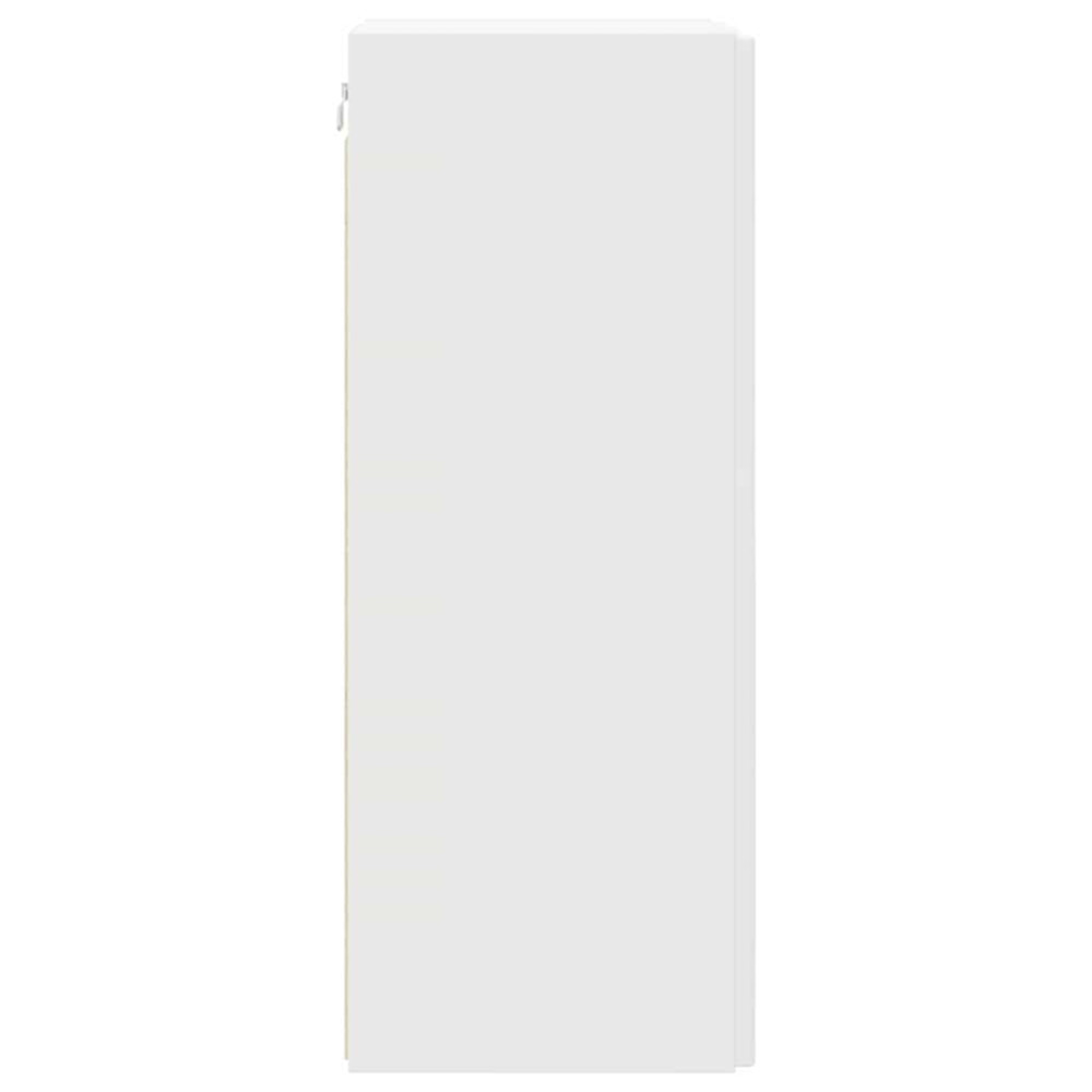 Produktbild för TV Vägghylla 2 pcs Vit 30 x 31 x 80 cm Konstruerat trä