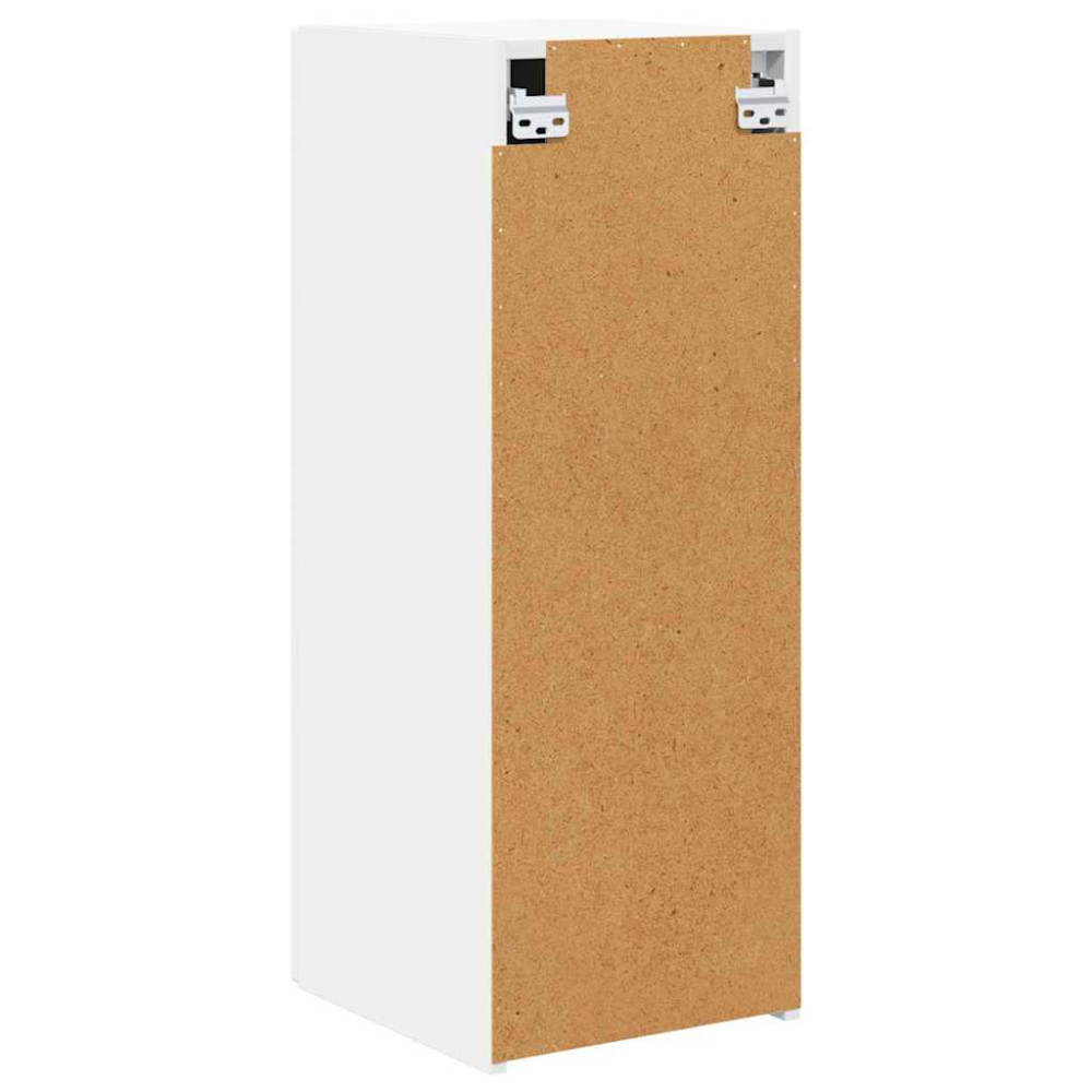 Produktbild för TV Vägghylla 2 pcs Vit 30 x 31 x 80 cm Konstruerat trä