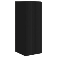 Produktbild för TV Vägghylla Väggmonterad Svart 30 x 31 x 80 cm Konstruerat trä