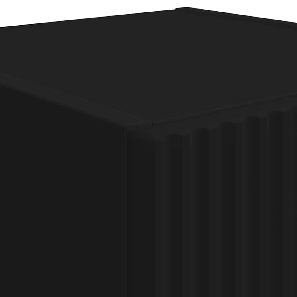 Produktbild för TV Vägghylla 2 pcs Svart 30 x 31 x 80 cm Konstruerat trä