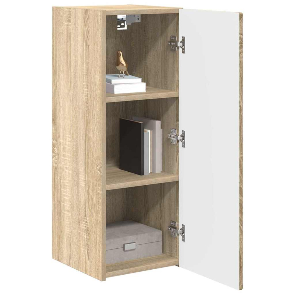 Produktbild för TV Vägghylla Sonoma 30 x 31 x 80 cm Konstruerat trä