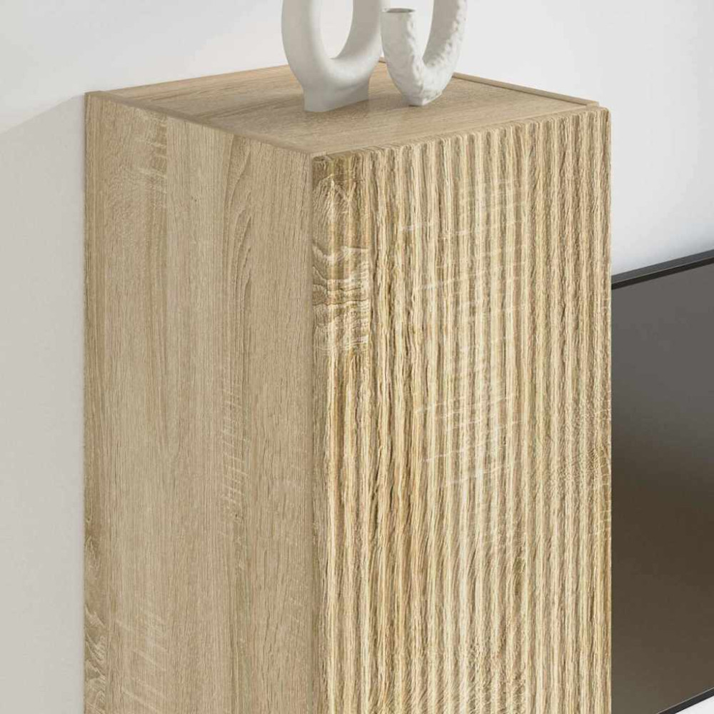 Produktbild för TV Vägghylla Sonoma 30 x 31 x 80 cm Konstruerat trä
