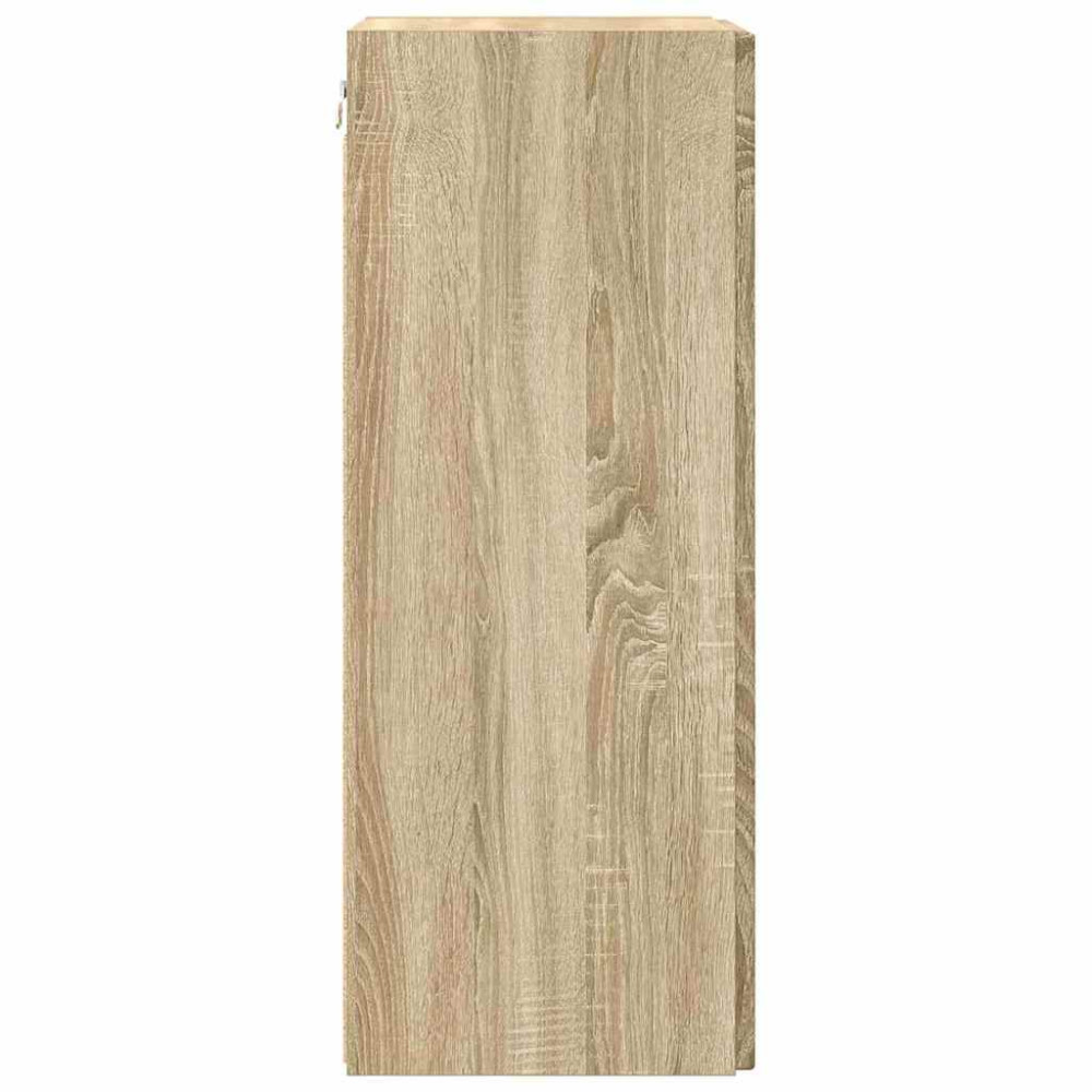 Produktbild för TV Vägghylla Sonoma 30 x 31 x 80 cm Konstruerat trä