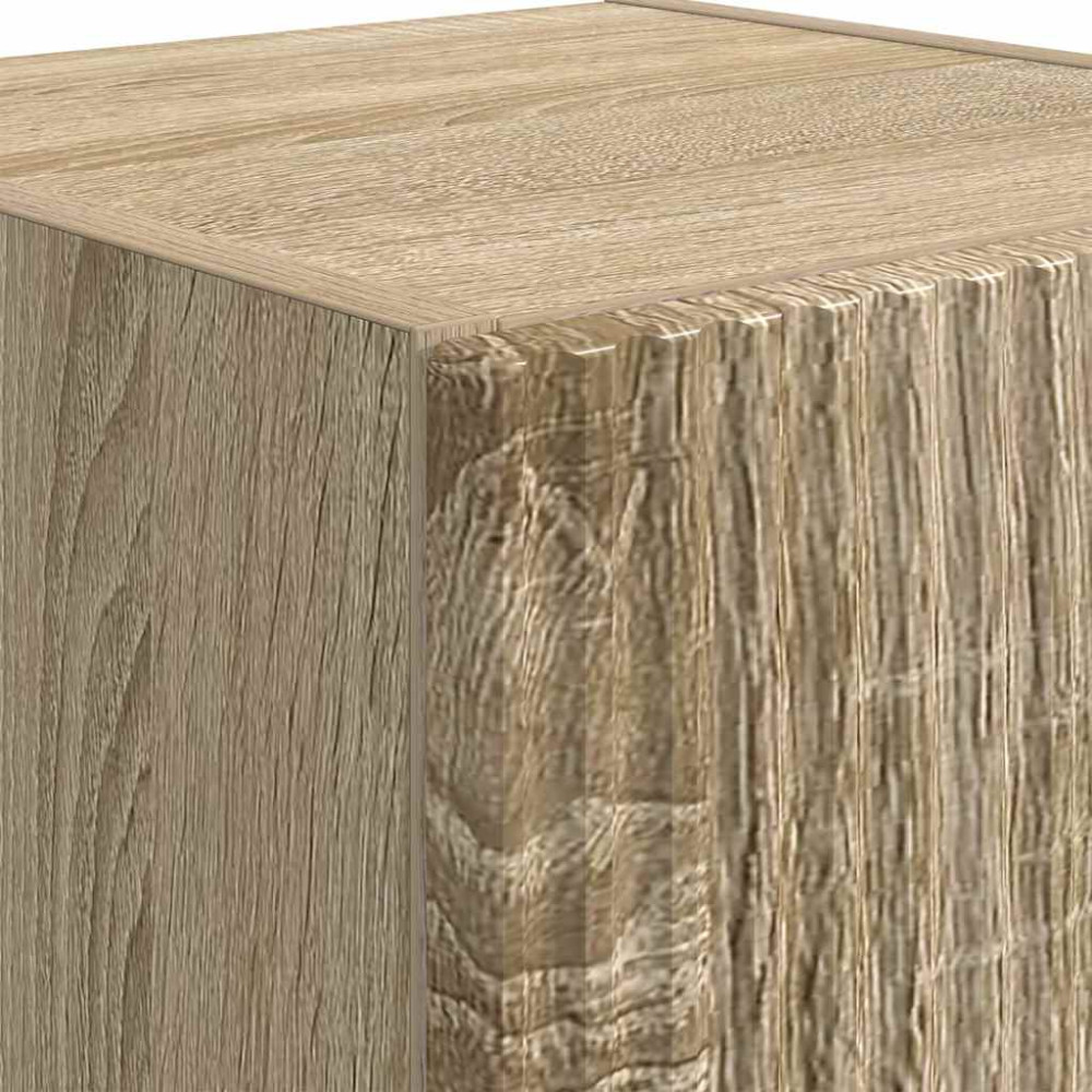 Produktbild för TV Vägghylla Sonoma 30 x 31 x 80 cm Konstruerat trä