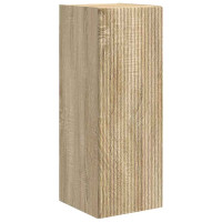 Produktbild för TV Vägghylla 2 pcs Sonoma 30 x 31 x 80 cm Konstruerat trä