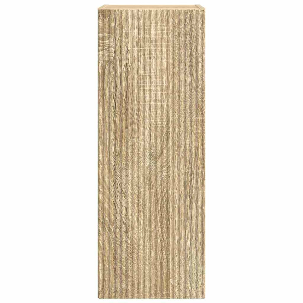 Produktbild för TV Vägghylla 2 pcs Sonoma 30 x 31 x 80 cm Konstruerat trä