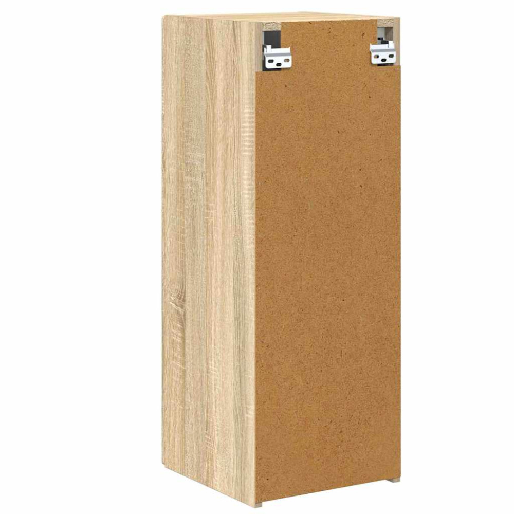 Produktbild för TV Vägghylla 2 pcs Sonoma 30 x 31 x 80 cm Konstruerat trä