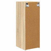 Produktbild för TV Vägghylla 2 pcs Sonoma 30 x 31 x 80 cm Konstruerat trä
