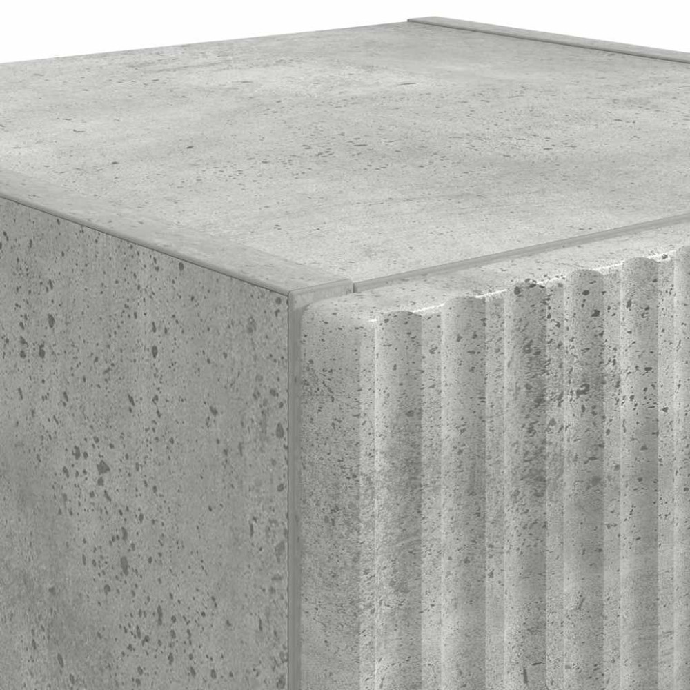 Produktbild för TV Vägghylla Betong 30 x 31 x 80 cm Konstruerat trä