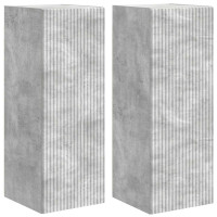 Produktbild för TV Vägghylla 2 pcs Betong 30 x 31 x 80 cm Konstruerat trä