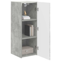 Produktbild för TV Vägghylla 2 pcs Betong 30 x 31 x 80 cm Konstruerat trä