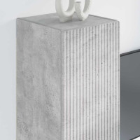 Produktbild för TV Vägghylla 2 pcs Betong 30 x 31 x 80 cm Konstruerat trä