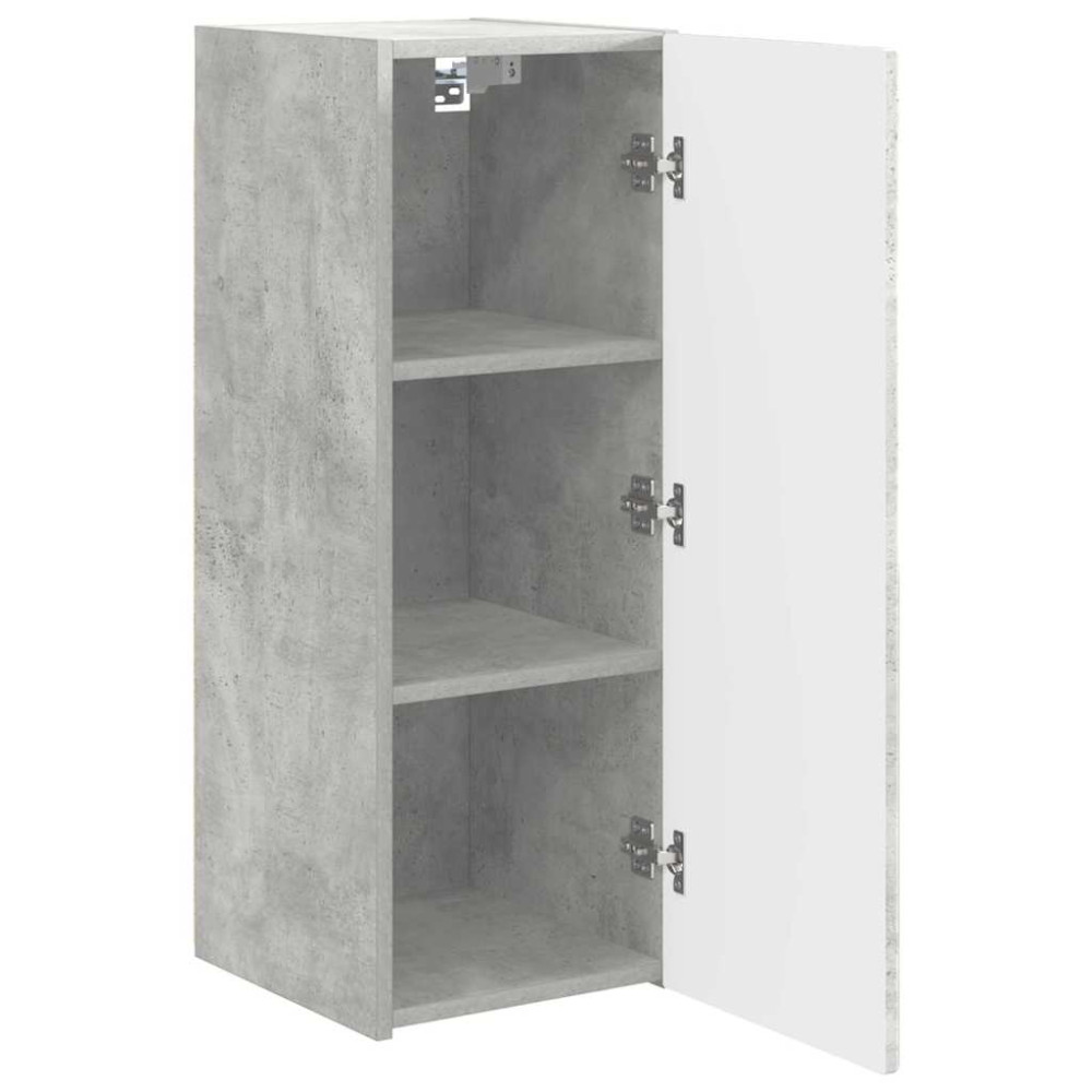 Produktbild för TV Vägghylla 2 pcs Betong 30 x 31 x 80 cm Konstruerat trä