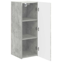 Produktbild för TV Vägghylla 2 pcs Betong 30 x 31 x 80 cm Konstruerat trä