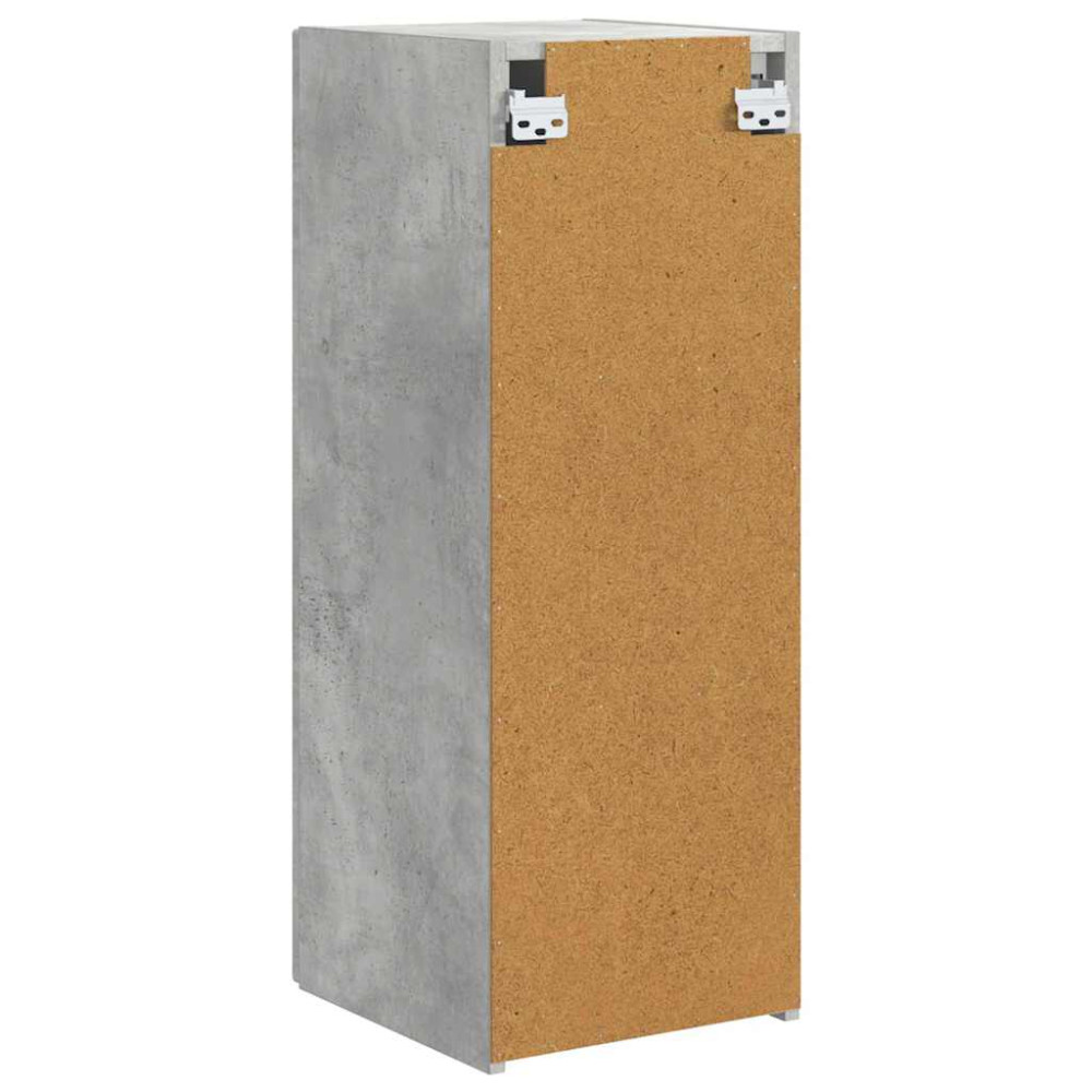 Produktbild för TV Vägghylla 2 pcs Betong 30 x 31 x 80 cm Konstruerat trä