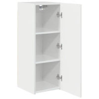 Produktbild för TV Vägghylla 2 pcs Glansig Vit 30 x 31 x 80 cm Konstruerat trä