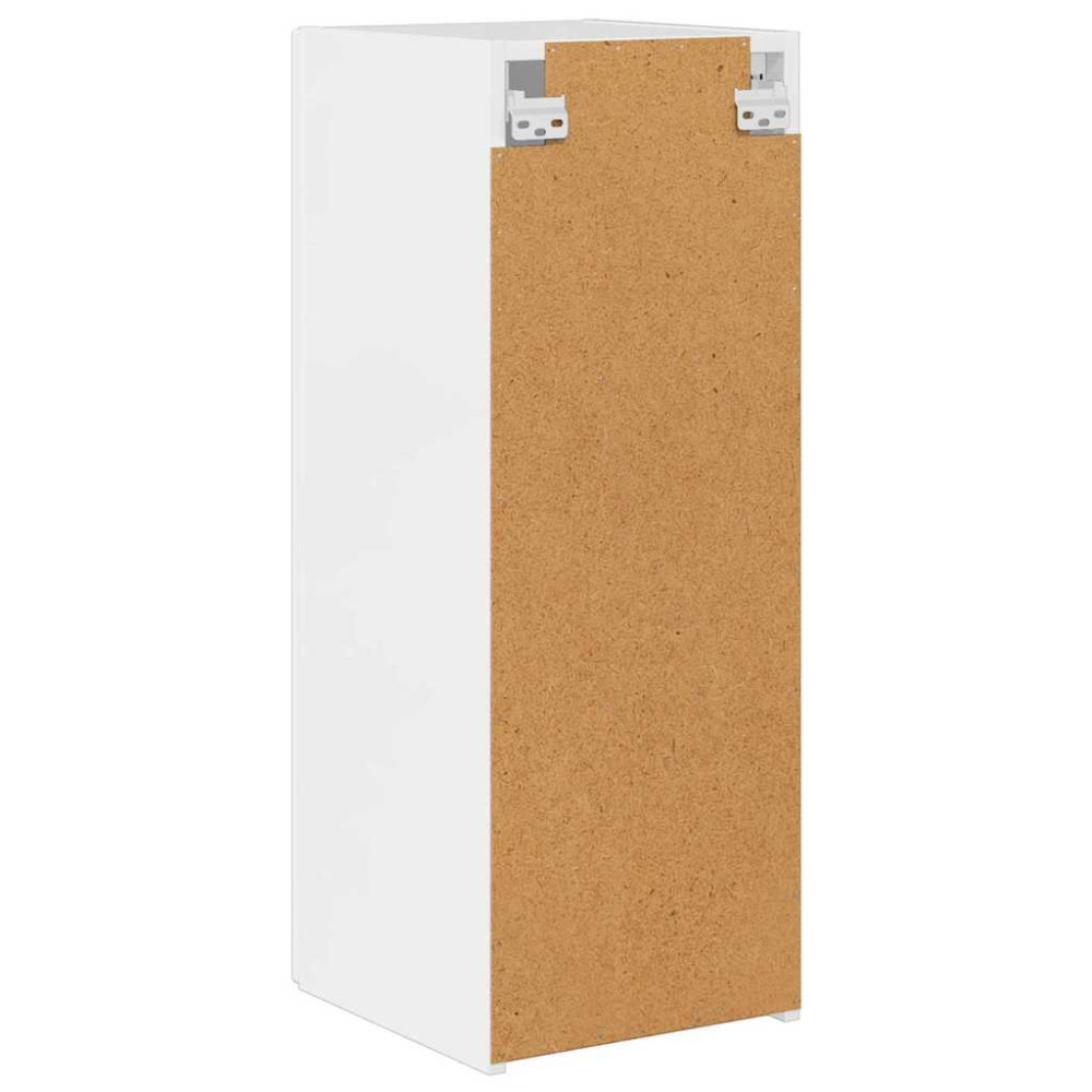 Produktbild för TV Vägghylla 2 pcs Glansig Vit 30 x 31 x 80 cm Konstruerat trä