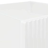 Produktbild för TV Vägghylla 2 pcs Glansig Vit 30 x 31 x 80 cm Konstruerat trä