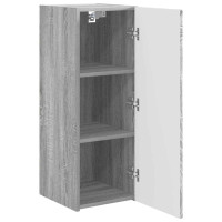Produktbild för TV Vägghylla 2 pcs Grå Sonoma 30 x 31 x 80 cm Konstruerat trä