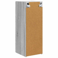 Produktbild för TV Vägghylla 2 pcs Grå Sonoma 30 x 31 x 80 cm Konstruerat trä