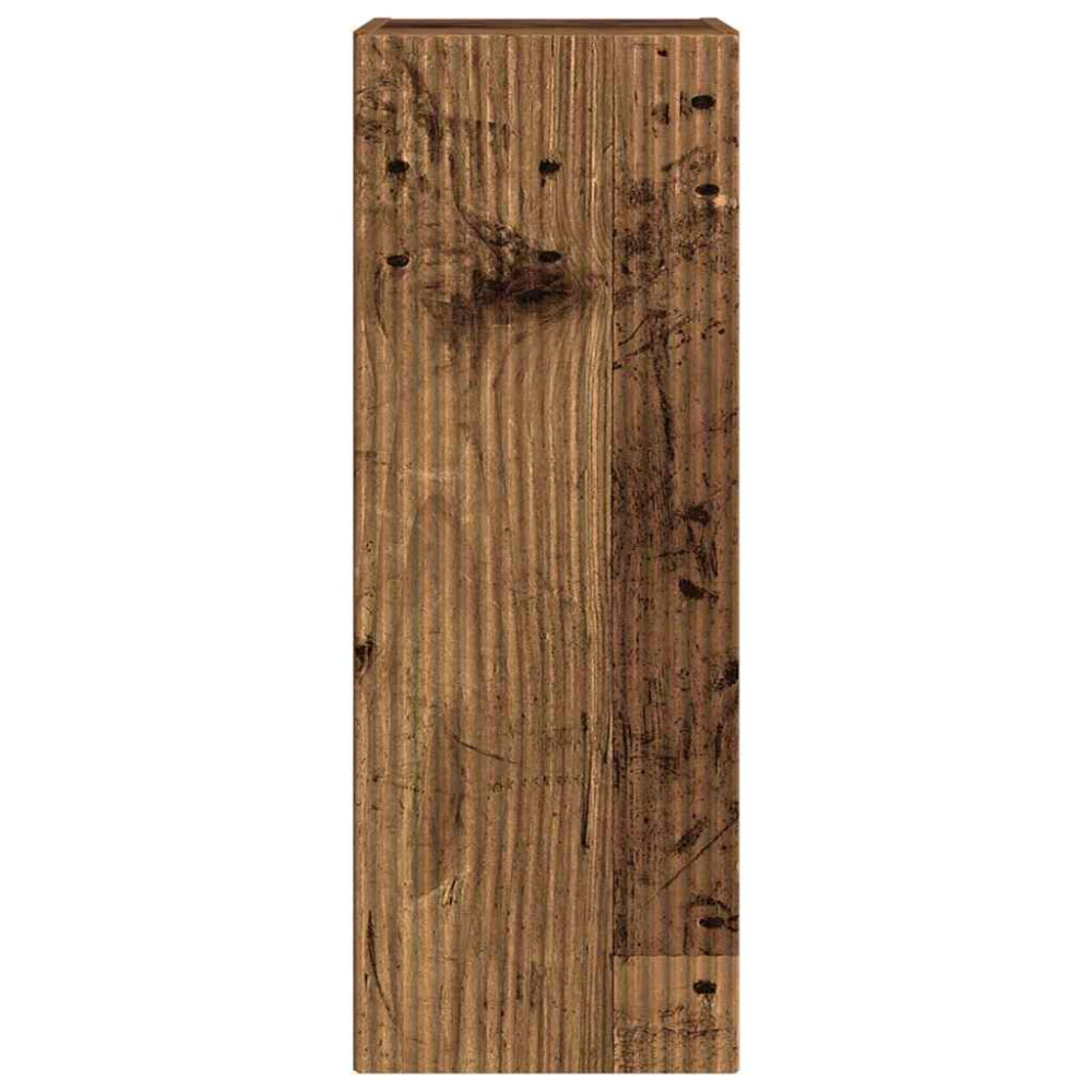 Produktbild för TV Vägghylla Gammalt trä 30 x 31 x 80 cm Konstruerat trä