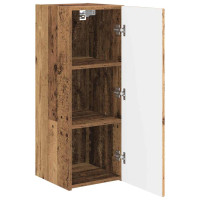 Produktbild för TV Vägghylla 2 pcs Gammalt trä 30 x 31 x 80 cm Konstruerat trä