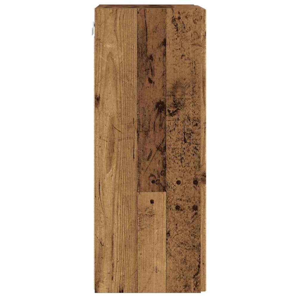 Produktbild för TV Vägghylla 2 pcs Gammalt trä 30 x 31 x 80 cm Konstruerat trä