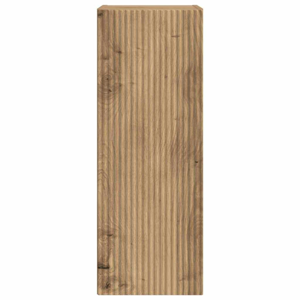 Produktbild för TV Vägghylla 30 x 31 x 80 cm Artisan Ek Konstruerat trä