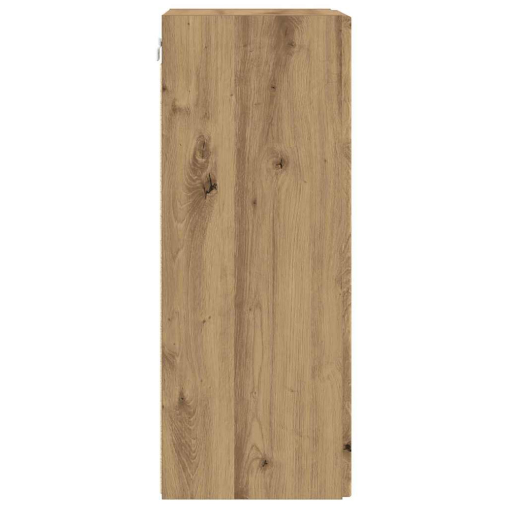 Produktbild för TV Vägghylla 30 x 31 x 80 cm Artisan Ek Konstruerat trä