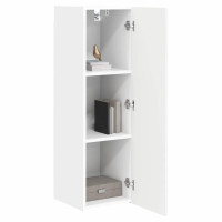 Produktbild för TV Vägghylla 2 pcs Vit 30 x 31 x 100 cm Konstruerat trä