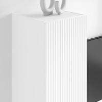Produktbild för TV Vägghylla 2 pcs Vit 30 x 31 x 100 cm Konstruerat trä
