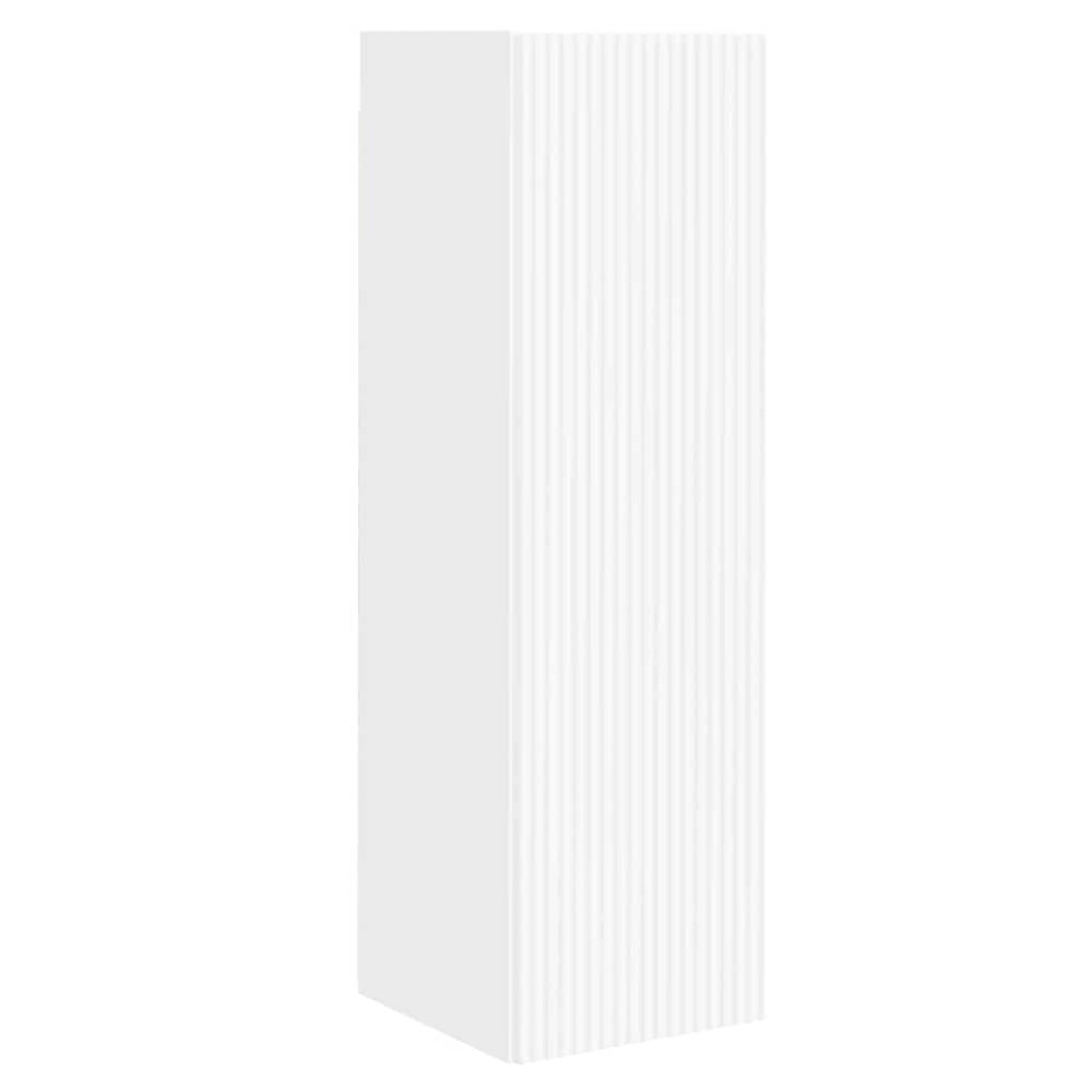 Produktbild för TV Vägghylla 2 pcs Vit 30 x 31 x 100 cm Konstruerat trä