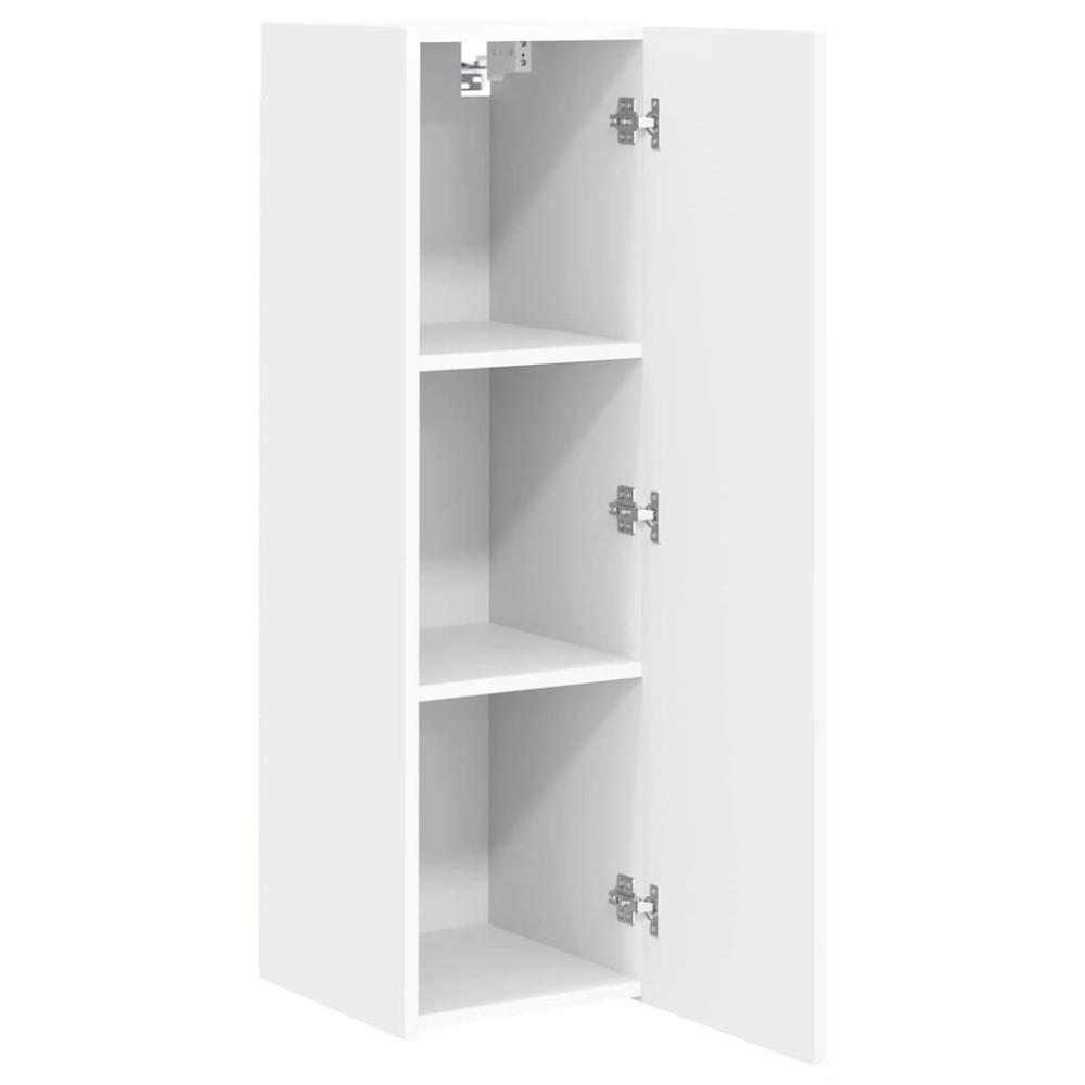 Produktbild för TV Vägghylla 2 pcs Vit 30 x 31 x 100 cm Konstruerat trä