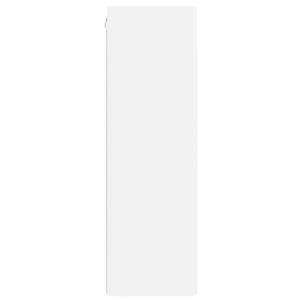 Produktbild för TV Vägghylla 2 pcs Vit 30 x 31 x 100 cm Konstruerat trä