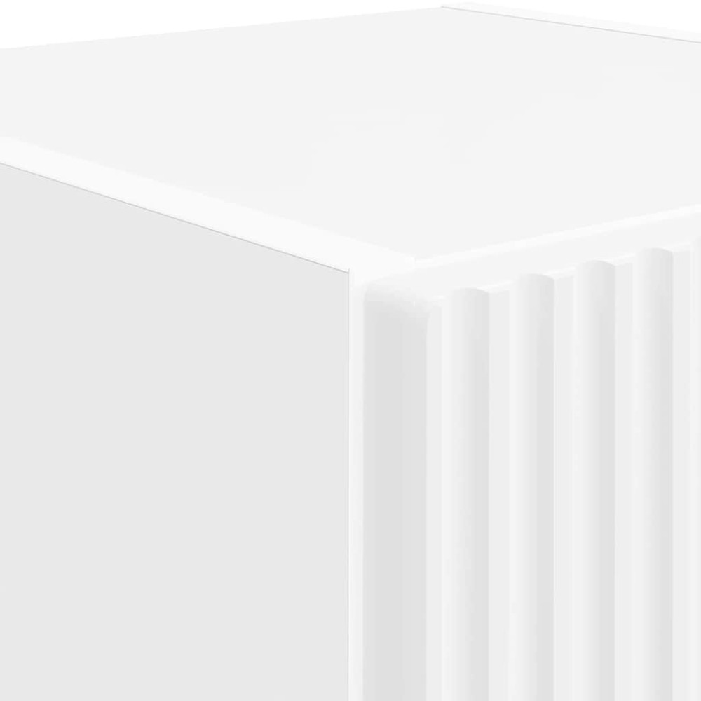 Produktbild för TV Vägghylla 2 pcs Vit 30 x 31 x 100 cm Konstruerat trä