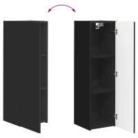 Produktbild för TV Vägghylla Svart 30 x 31 x 100 cm Konstruerat trä