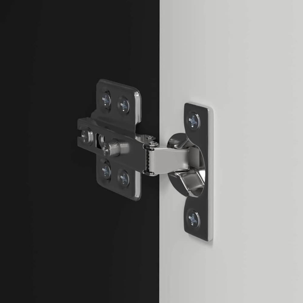 Produktbild för TV Vägghylla 2 pcs Svart 30 x 31 x 100 cm Konstruerat trä