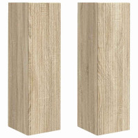 Produktbild för TV Vägghylla 2 pcs Sonoma 30 x 31 x 100 cm Konstruerat trä