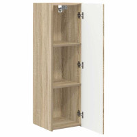 Produktbild för TV Vägghylla 2 pcs Sonoma 30 x 31 x 100 cm Konstruerat trä