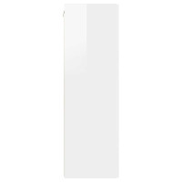 Produktbild för TV Vägghylla Glansig Vit 30 x 31 x 100 cm Konstruerat trä