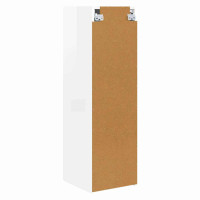Produktbild för TV Vägghylla 2 pcs Glansig Vit 30 x 31 x 100 cm Konstruerat trä