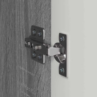 Produktbild för TV Vägghylla 2 pcs Grå Sonoma 30 x 31 x 100 cm Konstruerat trä