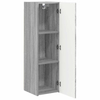 Produktbild för TV Vägghylla 2 pcs Grå Sonoma 30 x 31 x 100 cm Konstruerat trä
